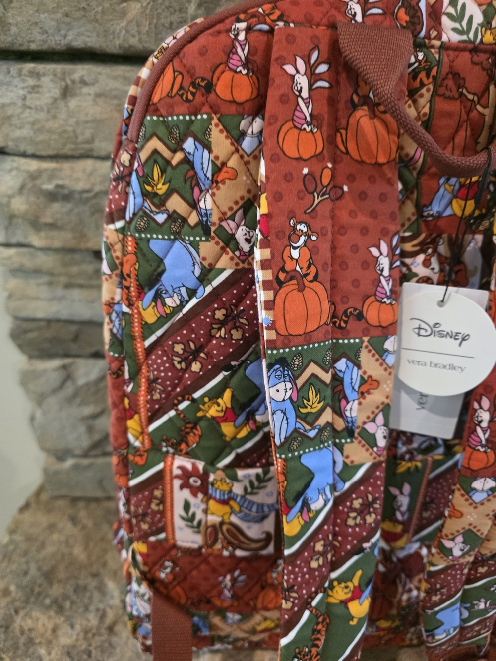 Vera Bradley Winnie The Pooh Patchwork Quilted Backpack-NWT - Picture 10 of 10
